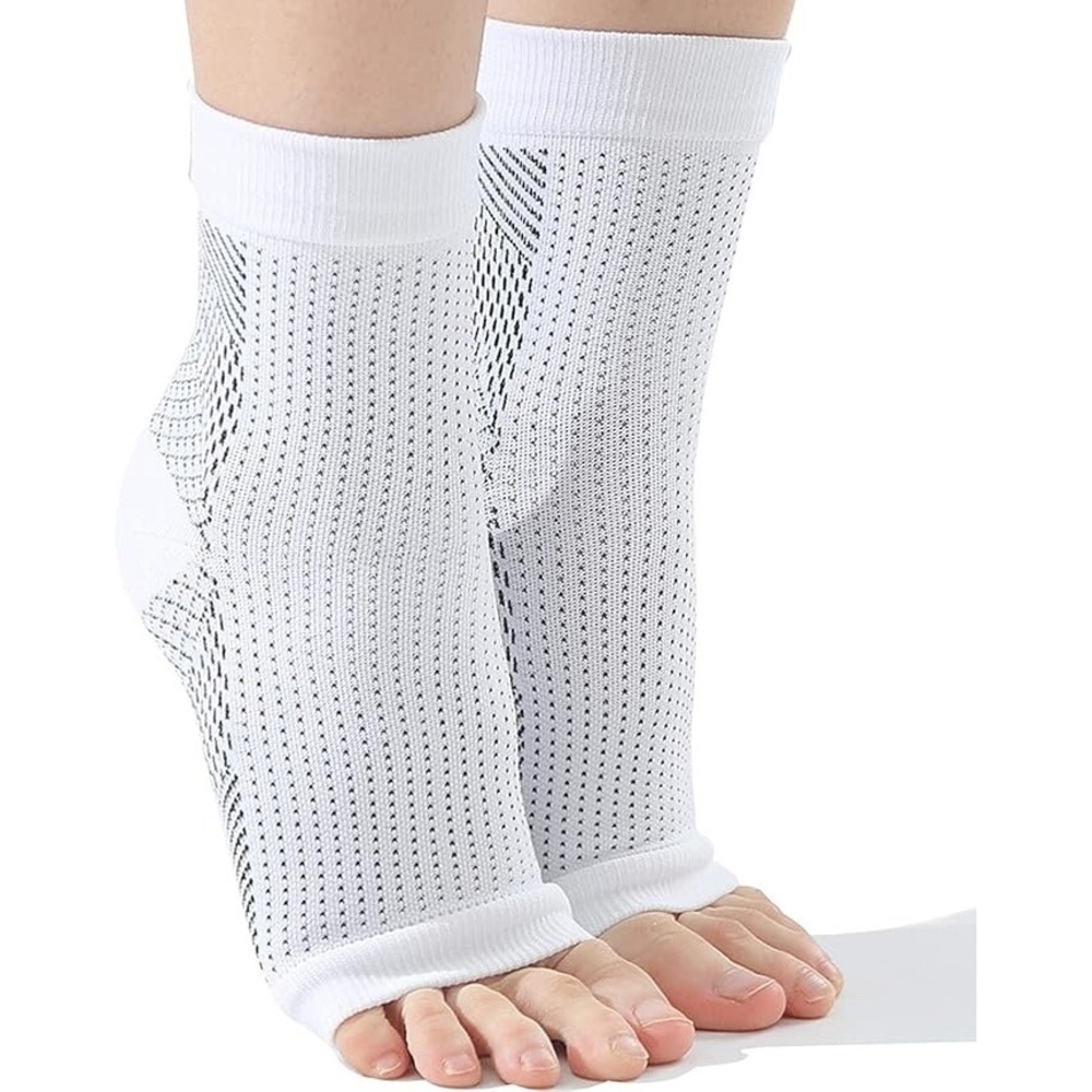 2 Pairs Neuropathy Socks For Womens Mens SoothRelieve Compression Socks Large